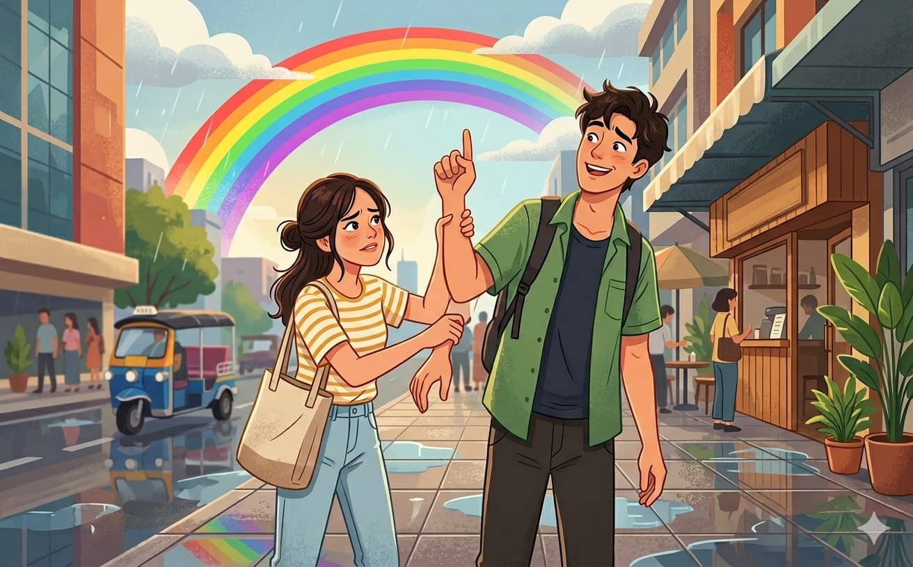 อย่าชี้รุ้งกินน้ำ! เดี๋ยวนิ้วขาด (หรือต้องเช็ดก้น)